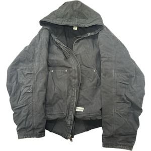 Vintage Master Made Workwear Utility Logo Heavyweight Zip Up Jacket(XXL)